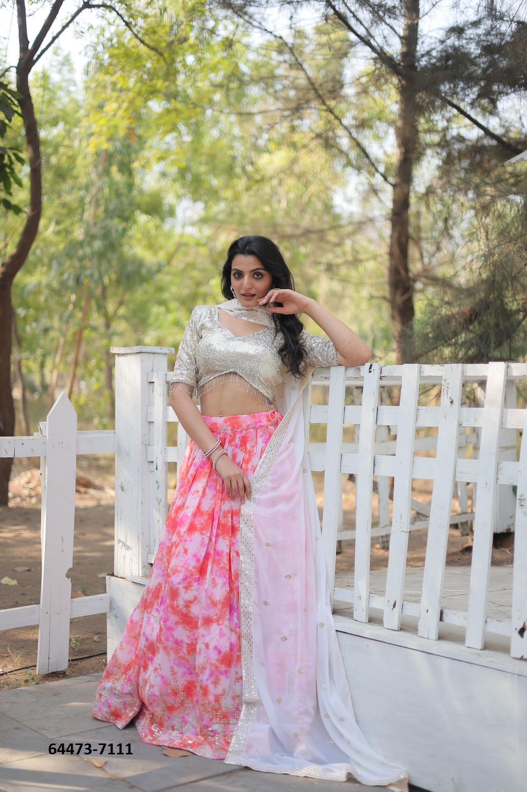 STYLISH LEHENGAS [Semi-Stitched]