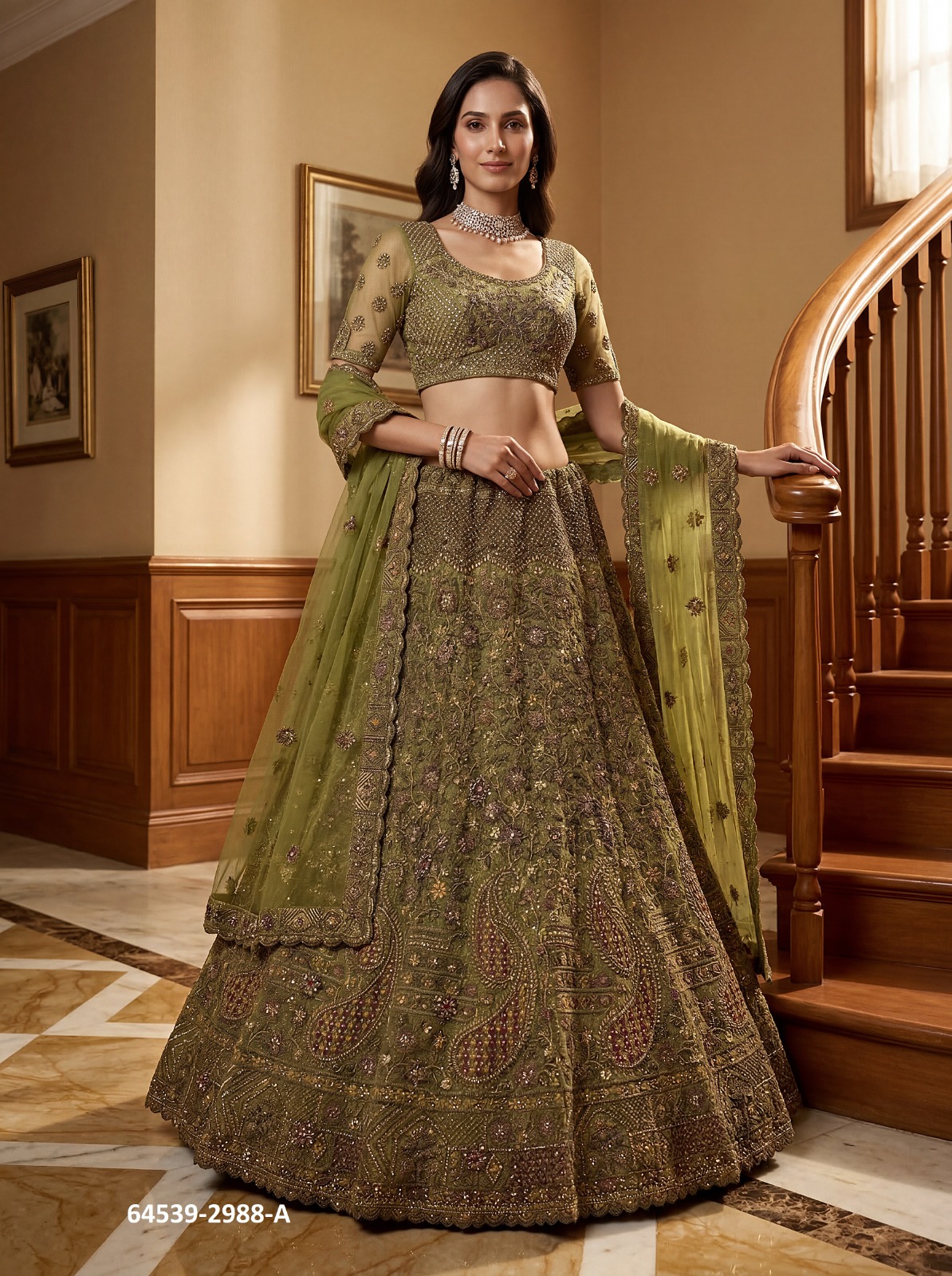 BRIDAL LEHENGAS [Semi-Stitched]