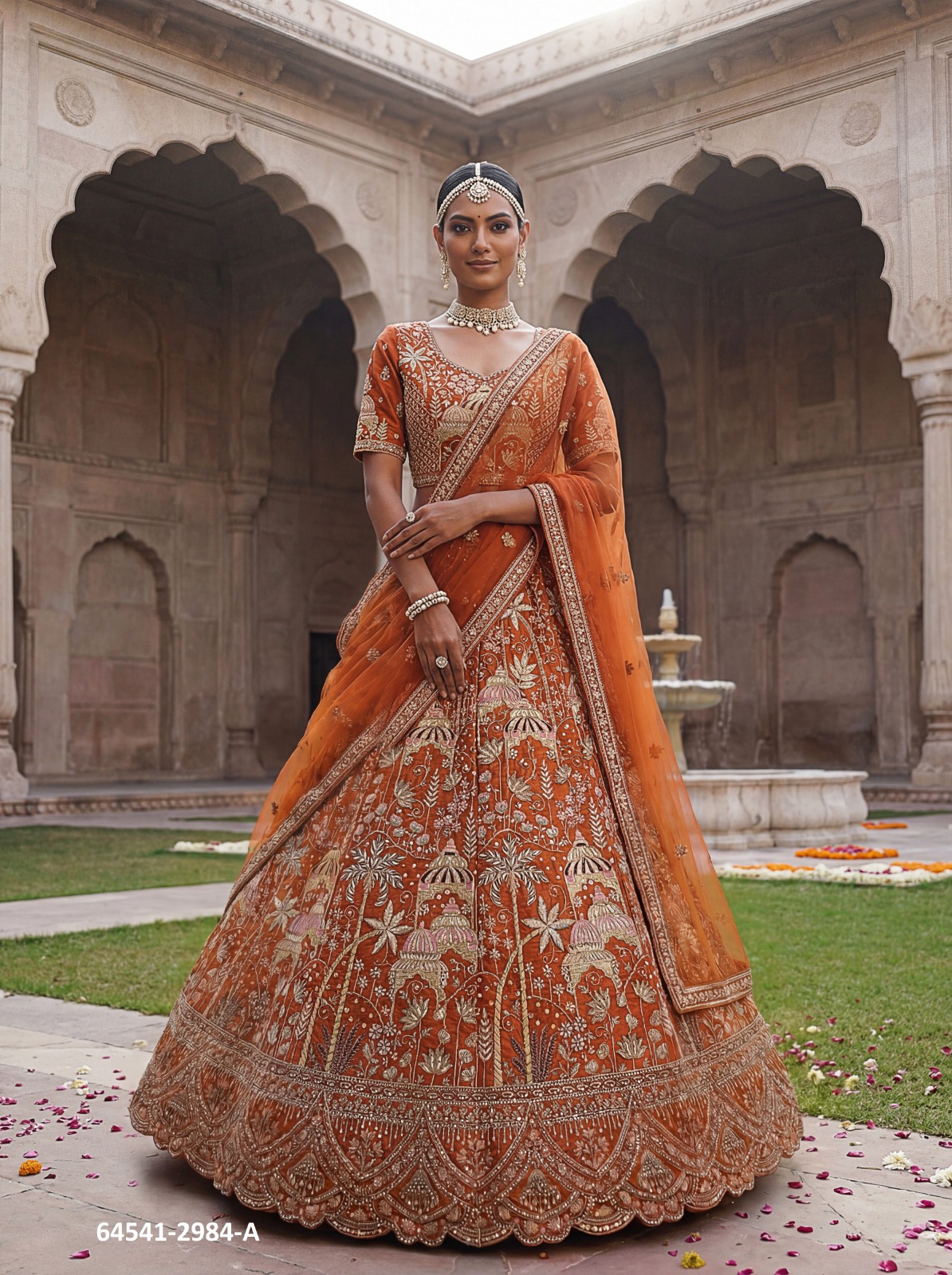 BRIDAL LEHENGAS [Semi-Stitched]