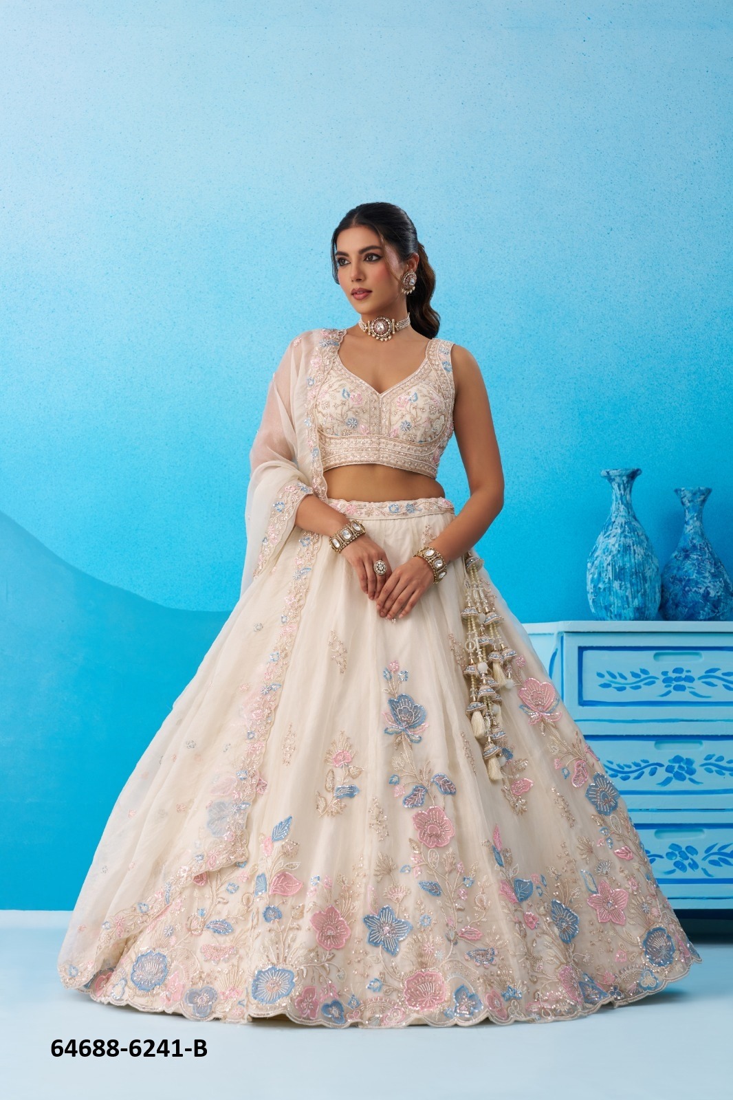BRIDAL LEHENGAS [Semi-Stitched]