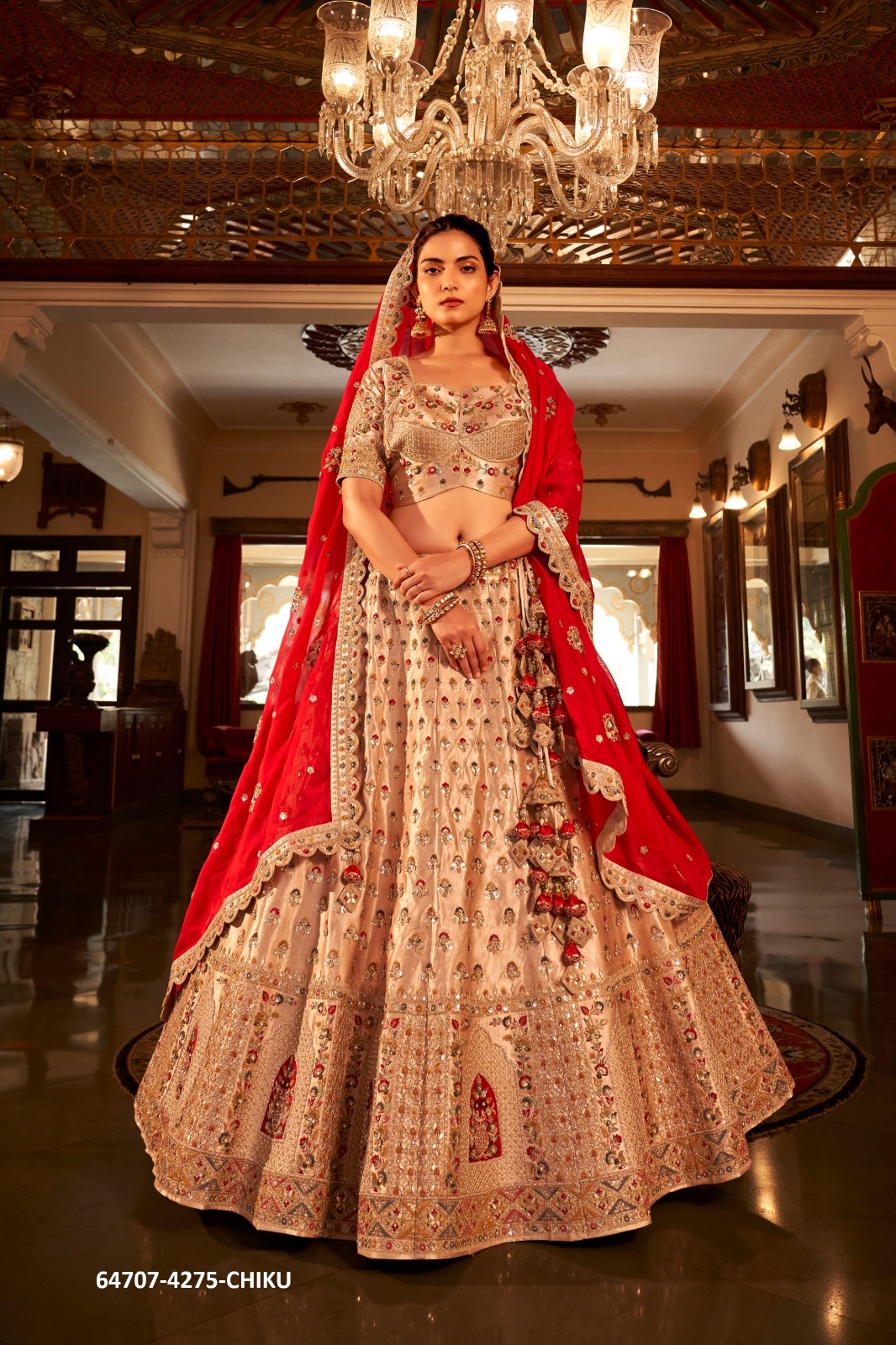 BRIDAL LEHENGAS [Semi-Stitched]