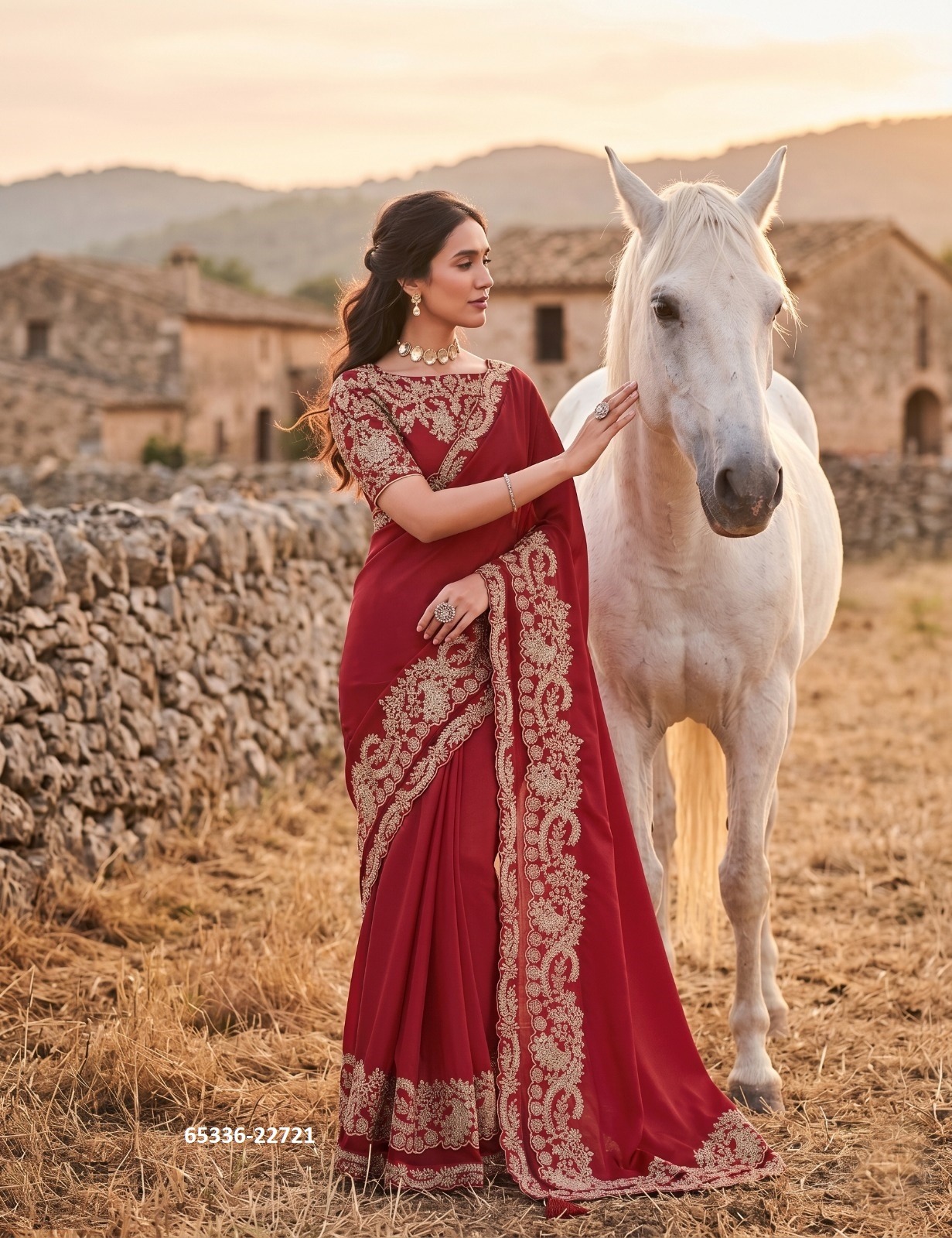 Stunning Red Sari