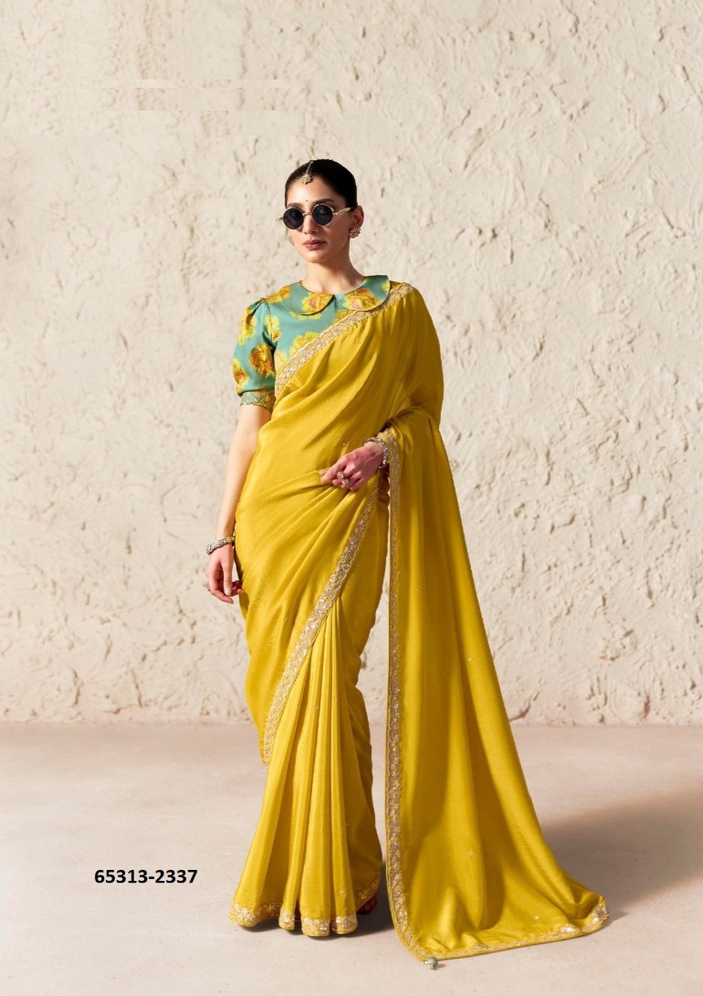 Magnificent Yellow Sari