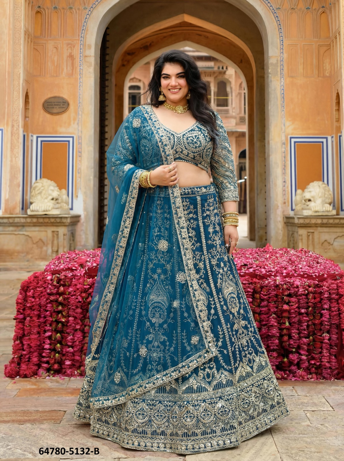 Magnifecent Lahenga Choli in Blue
