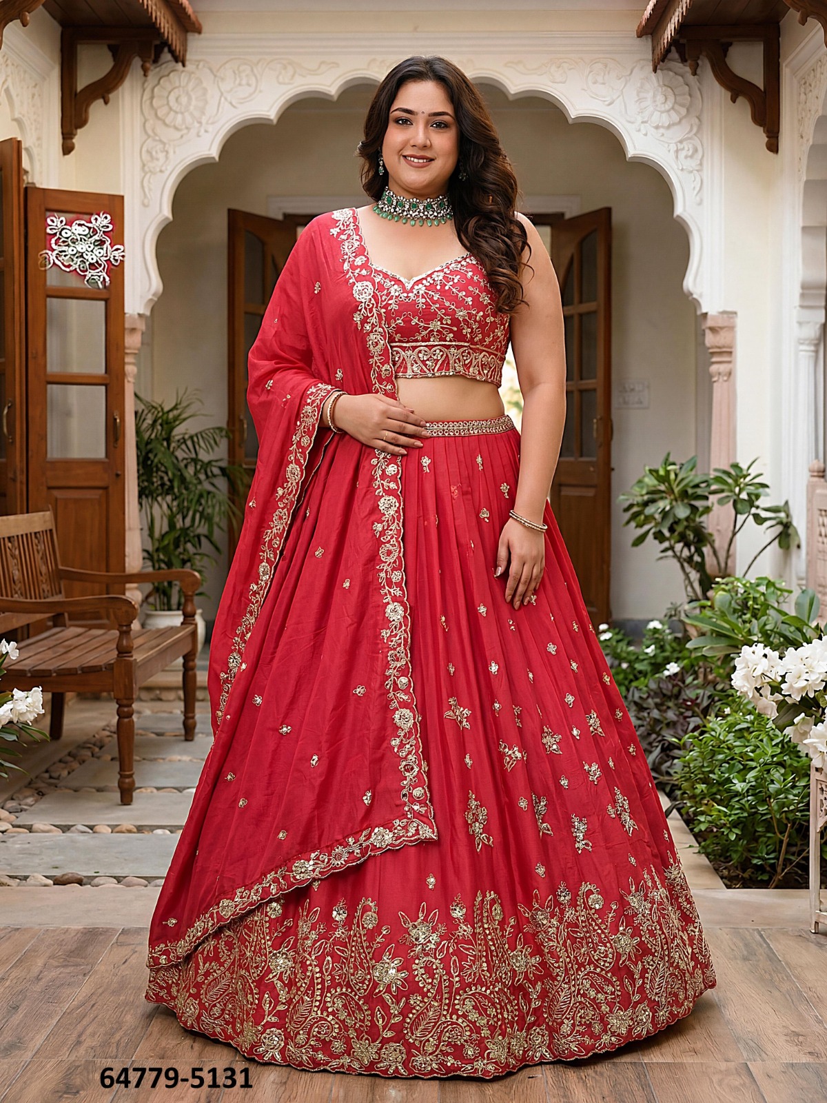Stunning Pink Lahenga Coli