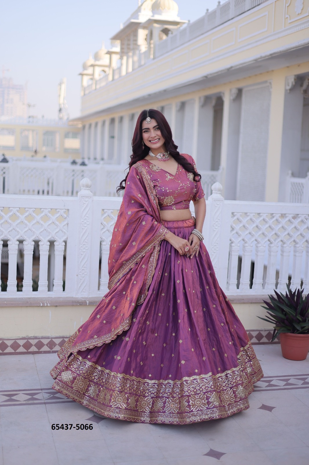 Beautiful Purplish Lahenga Choli