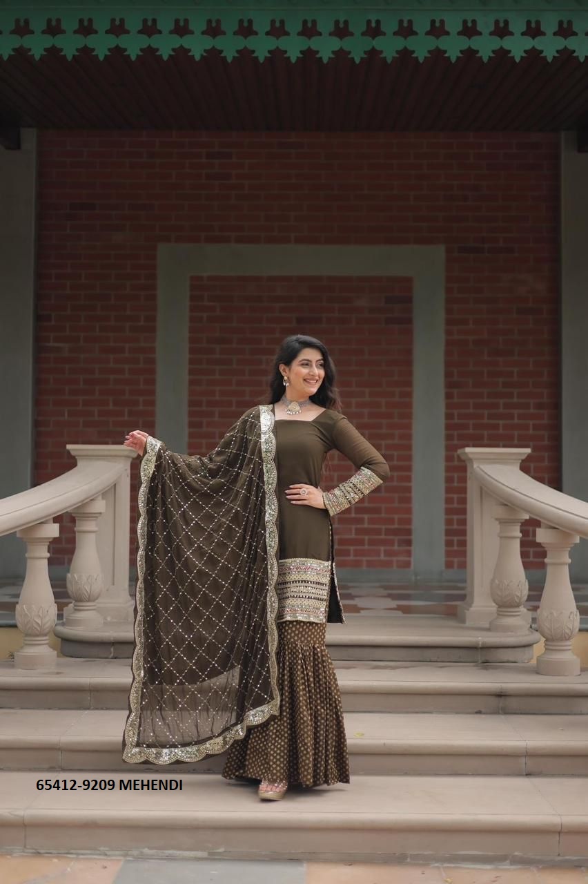 Gorgeous  Sharara Suit with Dupatta