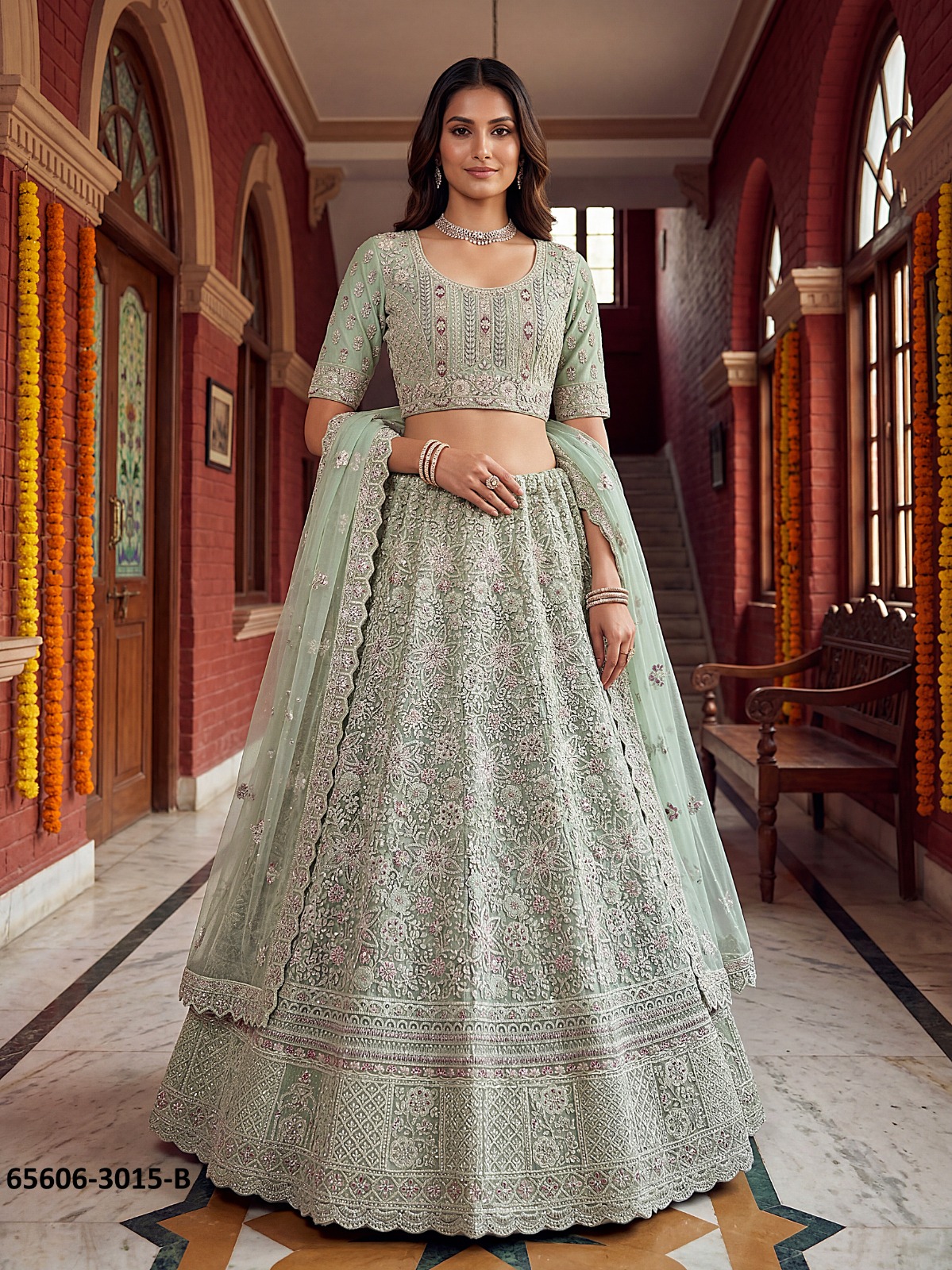 Magnifecent  Reception Lahenga Choli