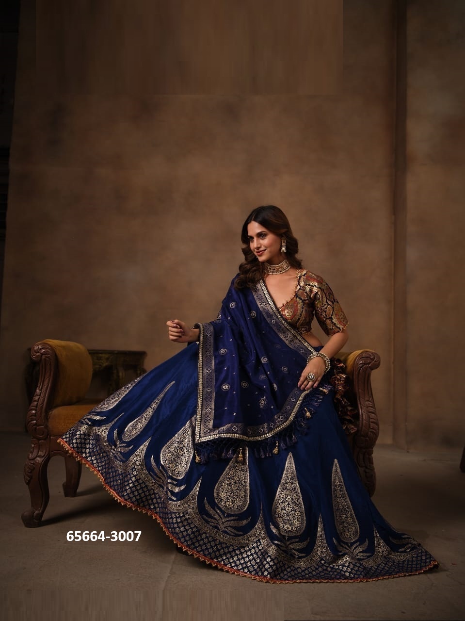 Stunning Lahenga Choli in Navy blue