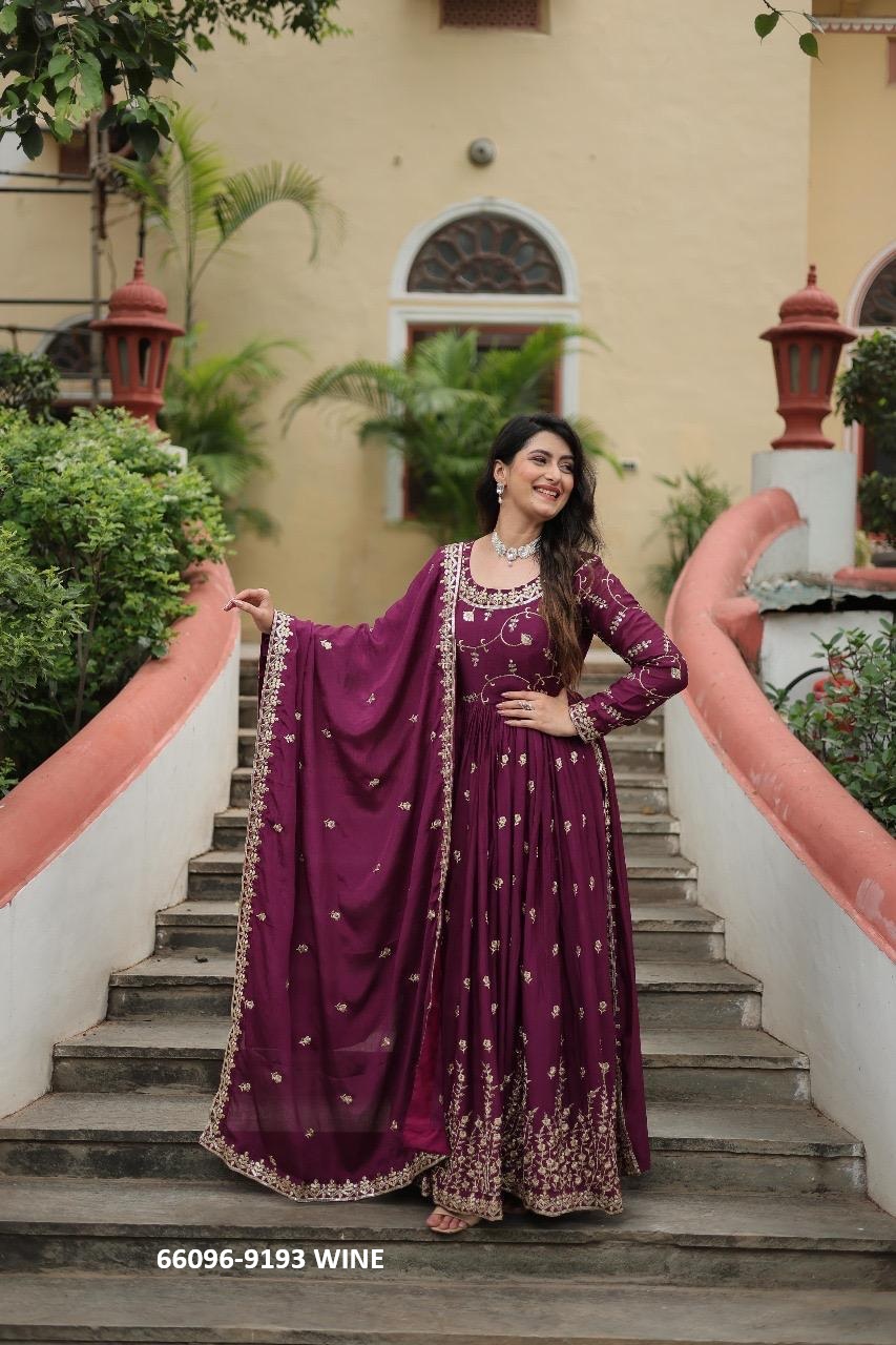 Ravishing Anarkali suit with sharara Pants
