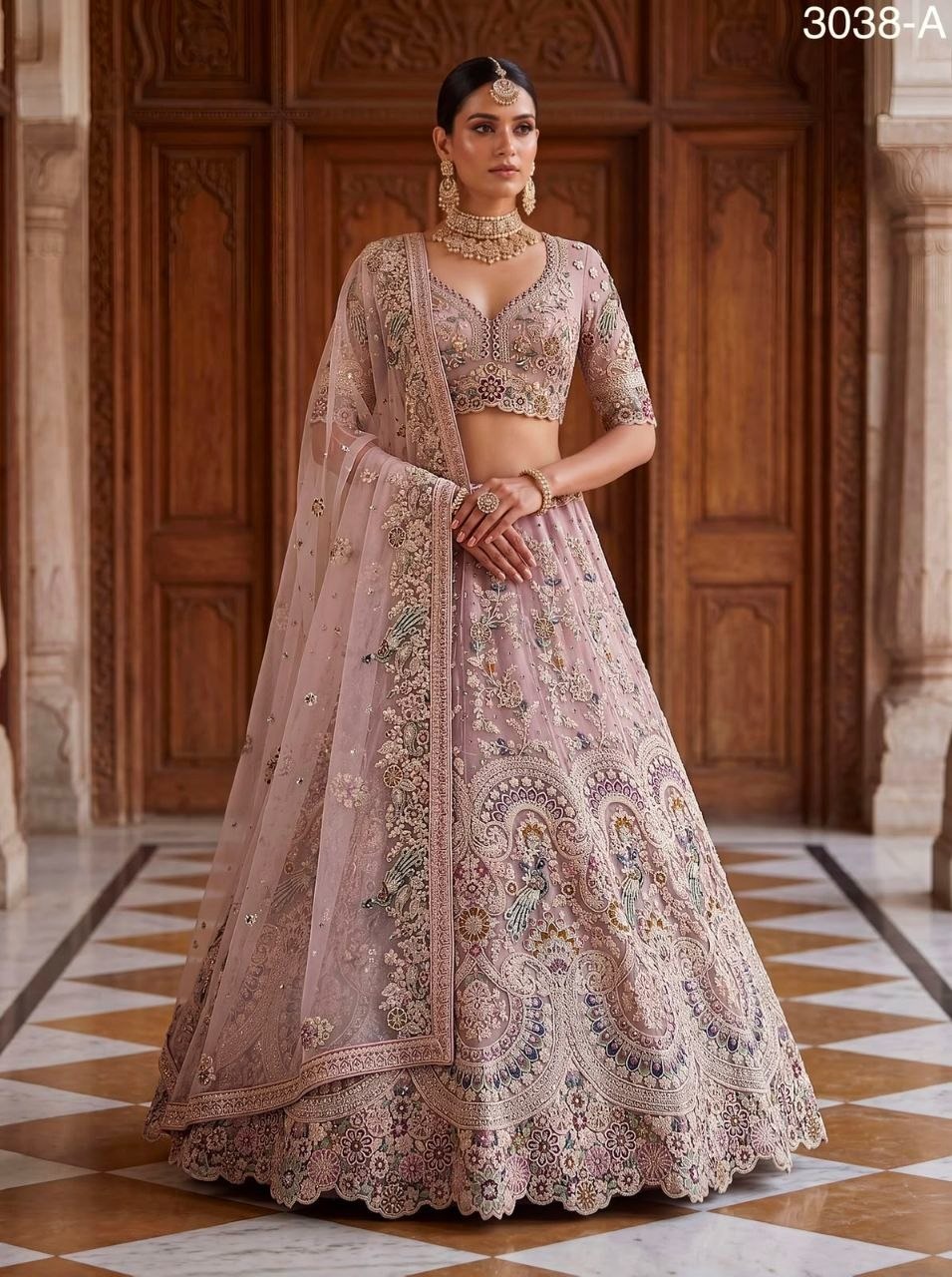 Magnifecent Peacock Design Lahenga