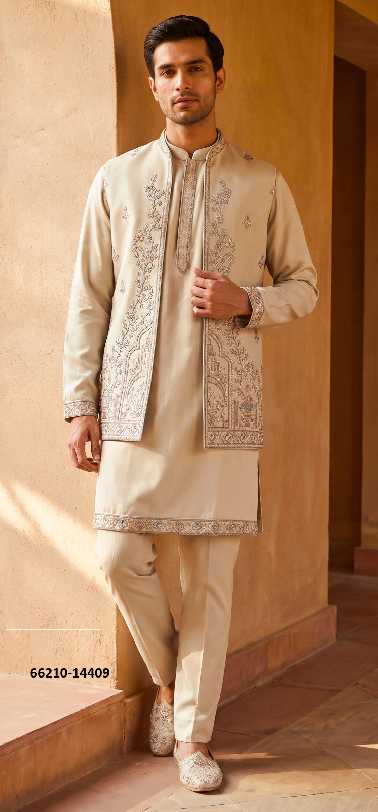 Mens 3 Piece Kurta Pajama